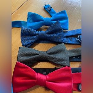 Four bow ties assorted - 1 NWT, others worn once!